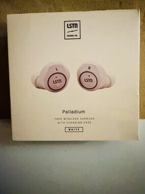 LSTN Sound Co. Pallsium True Wireless Earbuds White NIB